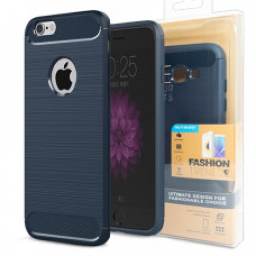 Гръб FORCELL Carbon - Apple iPhone XS Max тъмно син