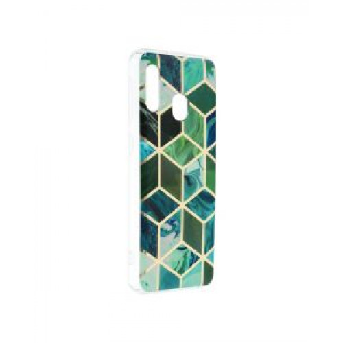 Гръб Forcell MARBLE COSMO - Samsung Galaxy A20e Green