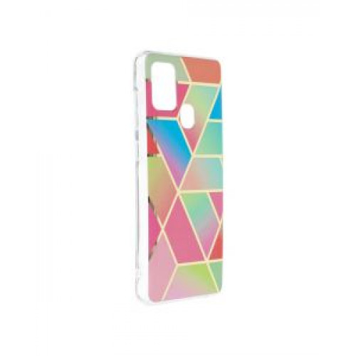 Гръб Forcell MARBLE COSMO - Samsung Galaxy A21S Colorfull