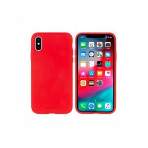 Гръб Mercury Silicone - Apple iPhone 11 Pro Max Red