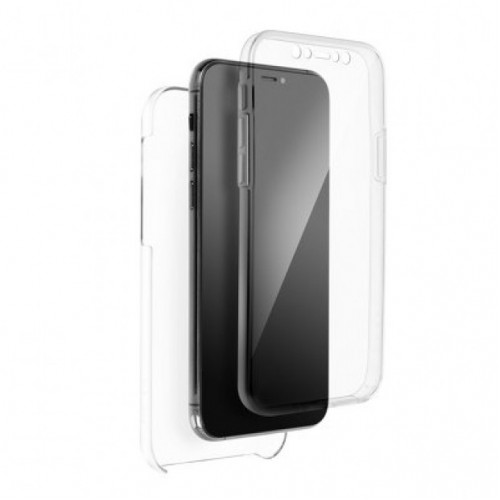 Твърд Гръб + Силикон 360 Full Cover Case PC + TPU - OPPO A53 White