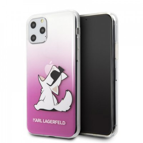 Оригинален Гръб KARL LAGERFELD - Apple iPhone 11 Pro Max Transparent Pink