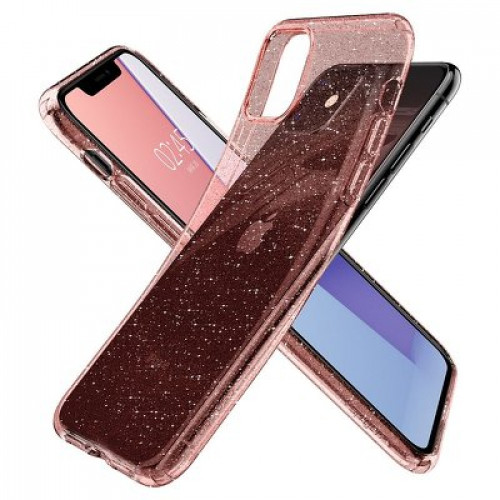 Гръб SPIGEN Liquid Crystal Case - Apple iPhone 11 Pro блестящо розово