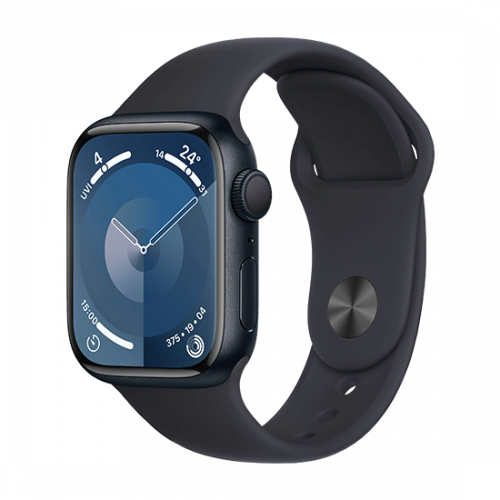 Apple Watch Series 9 GPS 41mm Midnight Aluminium Case with Sport Band M/L Midnight