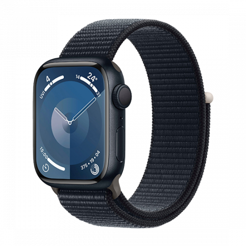 Apple Watch Series 9 GPS 41mm Midnight Aluminium Case with Sport Loop Midnight