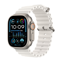 Apple Watch Ultra 2 GPS + Cellular 49mm Titanium Case Ocean Band White