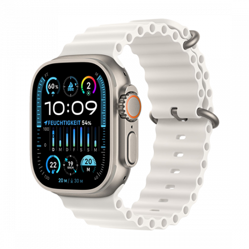 Apple Watch Ultra 2 GPS + Cellular 49mm Titanium Case Ocean Band White