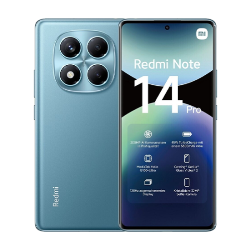 Xiaomi Redmi Note 14 Pro 4G - Ocean Blue, 512GB, 12GB Xiaomi Redmi Note 14 Pro 4G - Ocean Blue, 512GB, 12GB