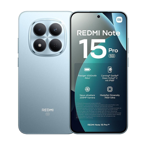 Xiaomi Redmi Note 15 Pro+ 5G - Glacier Blue, 512GB, 8GB Xiaomi Redmi Note 15 Pro+ 5G - Glacier Blue, 512GB, 8GB