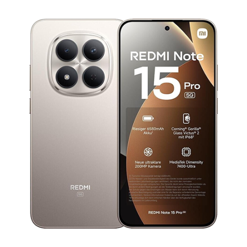 Xiaomi Redmi Note 15 Pro+ 5G - Titanium, 512GB, 8GB Xiaomi Redmi Note 15 Pro+ 5G - Titanium, 512GB, 8GB