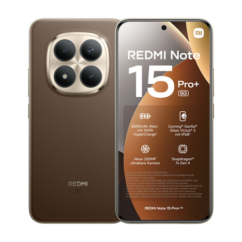 Xiaomi Redmi Note 15 Pro+ 5G - Brown, 256GB, 8GB Xiaomi Redmi Note 15 Pro+ 5G - Brown, 256GB, 8GB