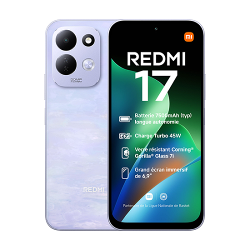 Xiaomi Redmi 17 4G - Purple, 256GB, 4GB Xiaomi Redmi 17 4G - Purple, 256GB, 4GB