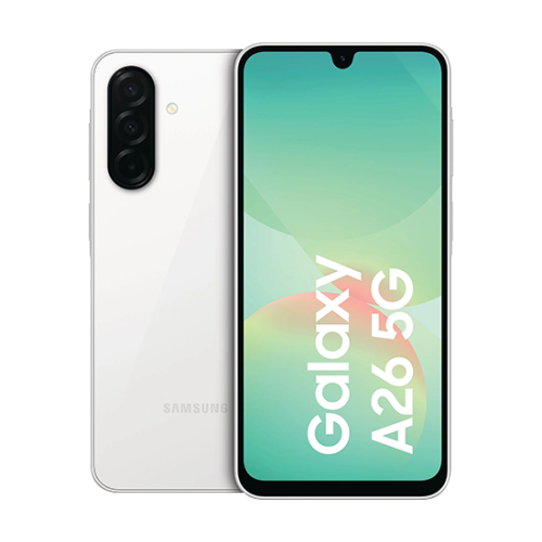 Samsung Galaxy A26 5G A266 - White, 128GB, 6GB Samsung Galaxy A26 5G A266 - White, 128GB, 6GB