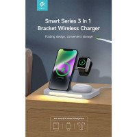 Зарядно Devia - Smart Series 3 In1 Bracket Wireless Charger