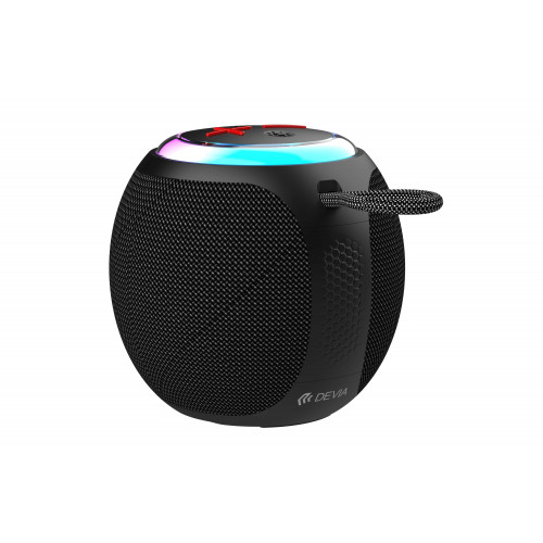 Безжична зареждаща тонколона Devia Sound Lite1 Portable BT Speaker- black