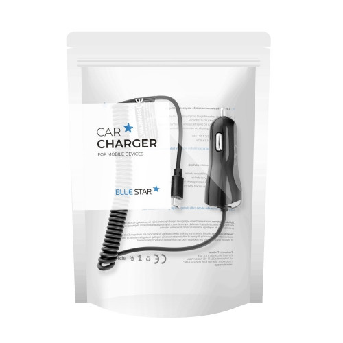 Зарядно за кола Blue star за Micro USB Зарядно за кола Blue star за Micro USB