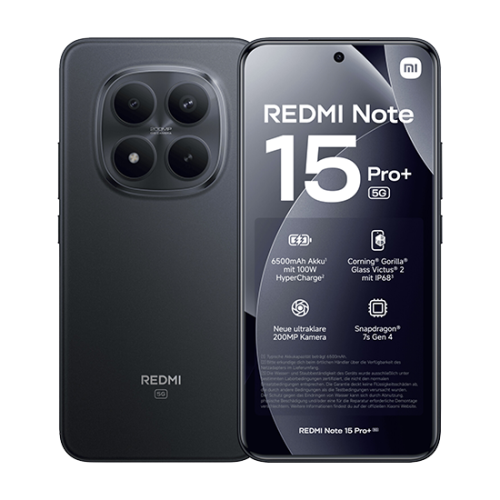 Xiaomi Redmi Note 15 Pro+ 5G 512GB 12GB RAM Dual Black Xiaomi Redmi Note 15 Pro+ 5G 512GB 12GB RAM Dual Black