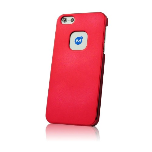 Силиконов блестящ ултра твърд гръб - Apple iPhone 5S червен