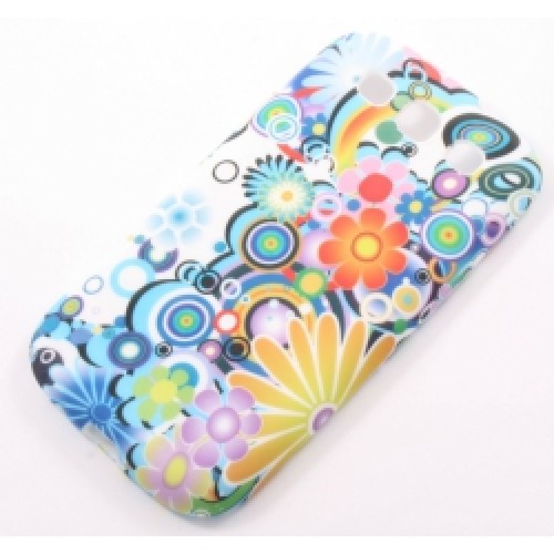 Силиконов калъф Art - Samsung Galaxy s3 шарени цветя