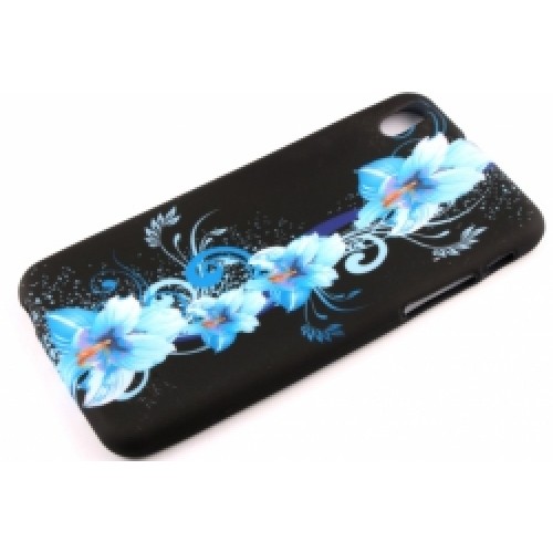 Силиконов калъф Design - HTC Desire 816 сини цветя