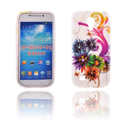 Силиконов калъф Design - Samsung Galaxy s4 Mini хризантеми