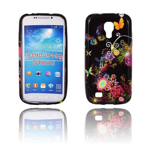 Силиконов калъф Design - Samsung Galaxy s4 Mini пеперуди и цветя