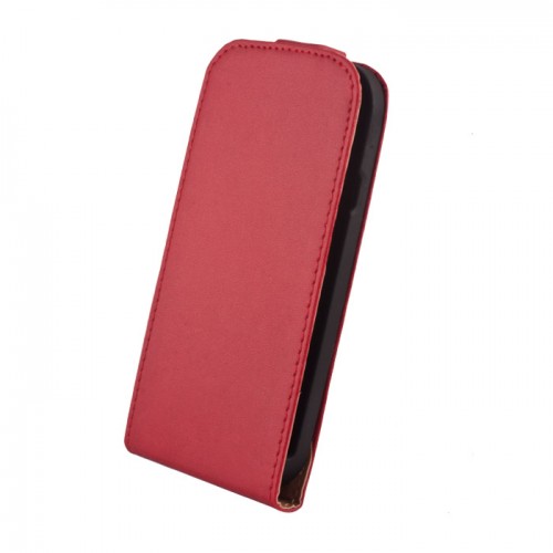 Кожен калъф Elegance - Sony Xperia M2 червен
