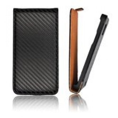 Кожен калъф Flip Carbon - Samsung Galaxy S3