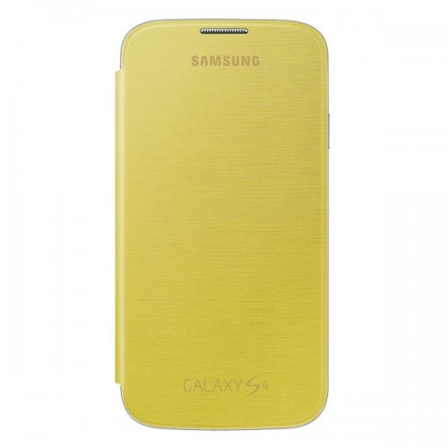 Калъф Flip Cover - Samsung Galaxy S4 жълт