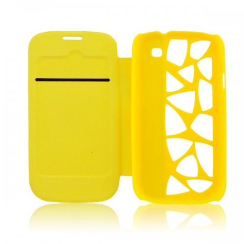 Калъф Flip Cover Water Cube - Samsugn Galaxy S3 жълт