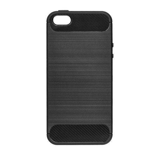 Калъф FORCELL Carbon - Apple iPhone SE черен