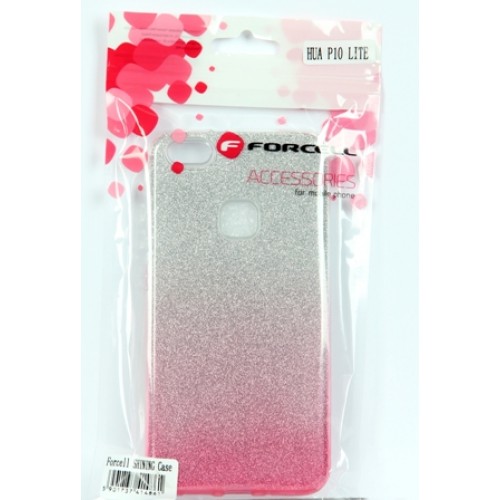Гръб Forcell SHINING - Huawei P10 Lite прозрачно-розов