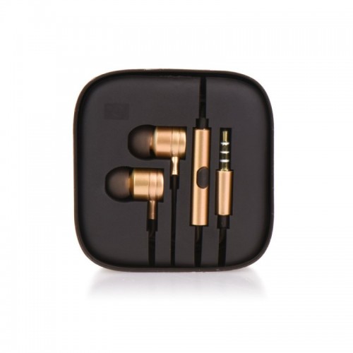 Слушалки HF Stereo box metal MI - Huawei P Smart златни