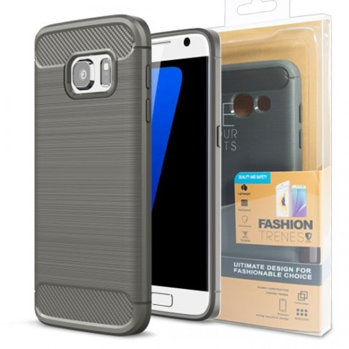 Гръб FORCELL Carbon - Samsung Galaxy Xcover 4s сив