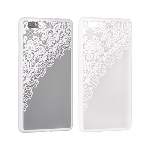 Калъф Lace - Apple iPhone SE - Design 2 бял