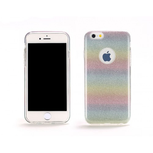 Гръб REMAX Glitter - Apple iPhone 6 дъга