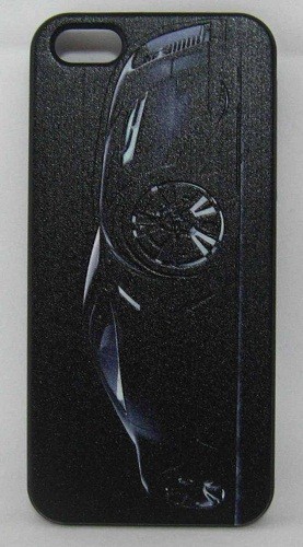 Пластмасов гръб - Apple iPhone 5 черен с кола