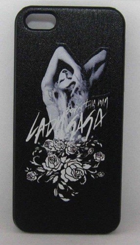 Пластмасов гръб - Apple iPhone 5  Lady GaGa черен