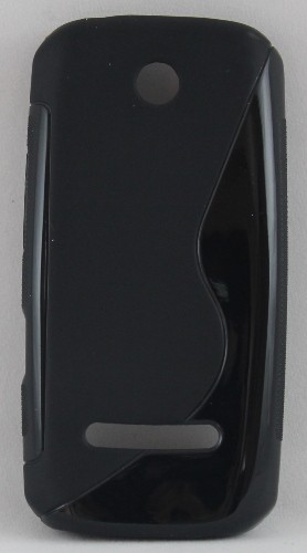 Силиконов калъф-гръб - Nokia Asha 305 черен