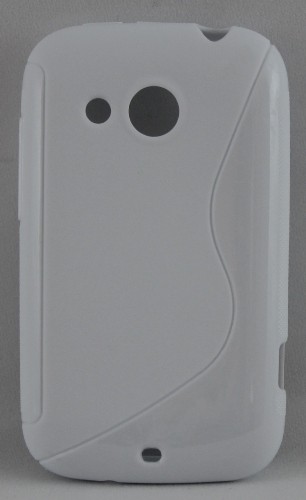 Силиконов калъф-гръб - HTC Desire C бял