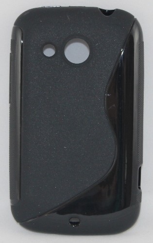Силиконов калъф-гръб - HTC Desire C черен