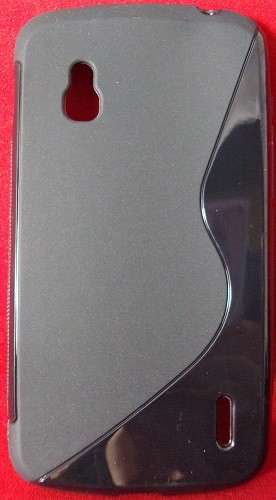 Силиконов калъф-гръб - LG Nexus 4 черен
