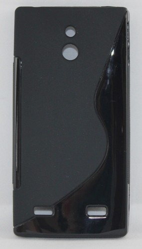 Силиконов калъф-гръб - Sony Xperia P черен
