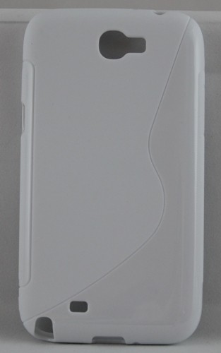 Силиконов калъф-гръб - Samsung Galaxy Note 2 бял