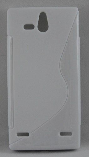 Силиконов калъф-гръб - Sony Xperia U бял
