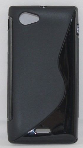 Силиконов калъф-гръб - Sony Xperia J черен