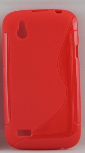 Силиконов калъф-гръб - HTC Desire X червен