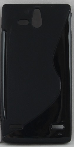 Силиконов калъф-гръб - Sony Xperia U черен