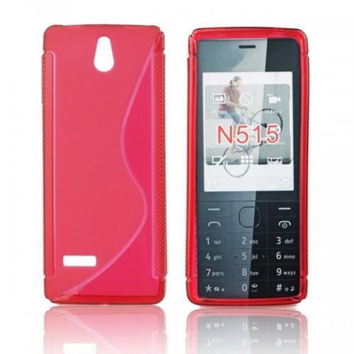 Силиконов калъф - Nokia 515 червен