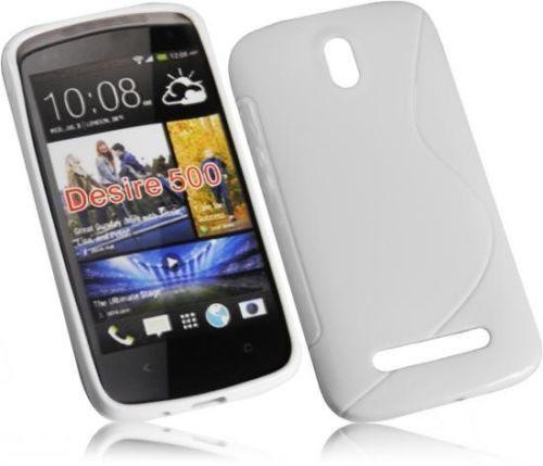 Силиконов калъф - HTC Desire 500 бял